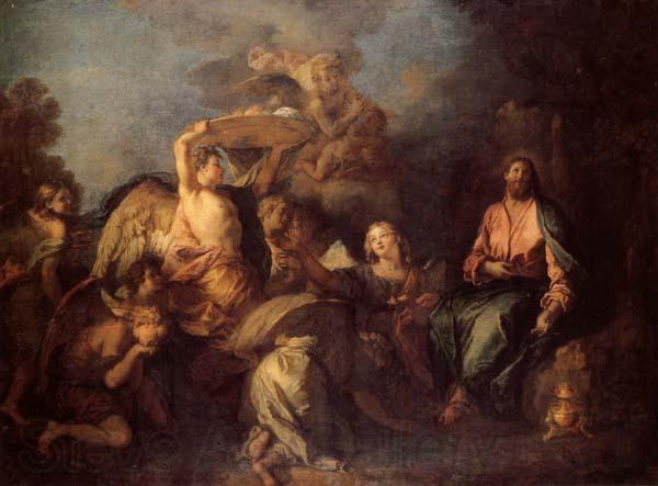Charles de Lafosse The Temptation of Christ France oil painting art